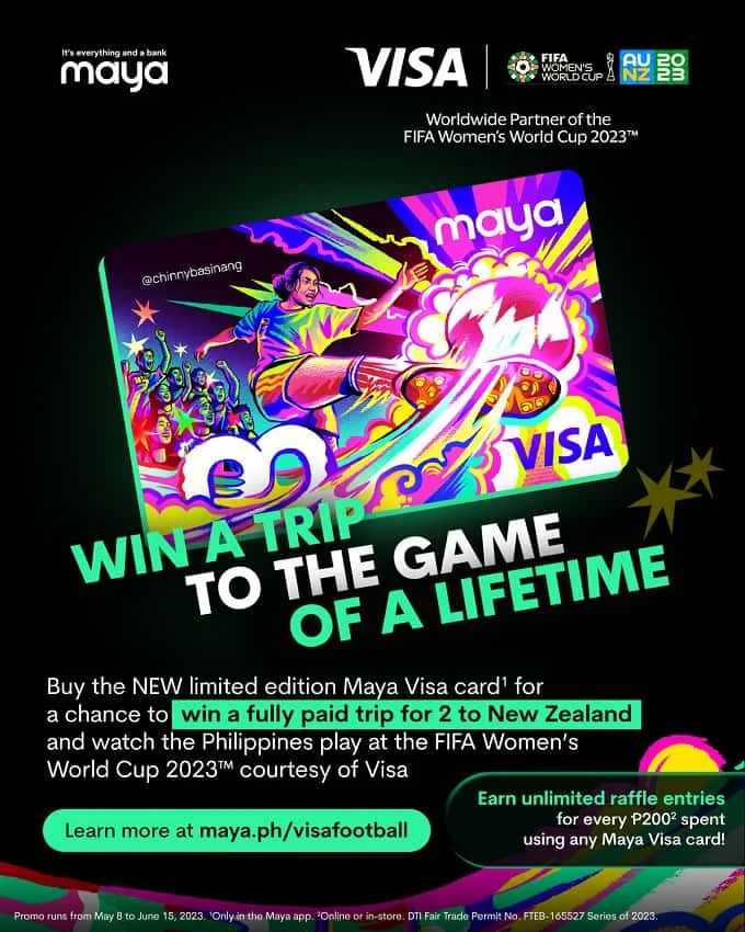 Win a Trip to FIFA Women's World Cup 2023: Visa and Maya's Limited Edition Card and Raffle Promo