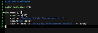 Membuat Program Input dan Output dengan C++ Tipe Char