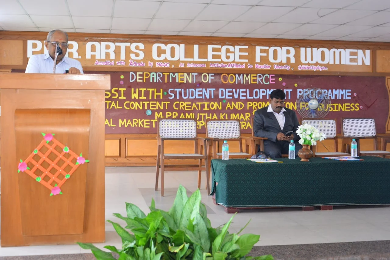 Student Development Program in Content Creation and Promotion for Business at PKR Arts and Science College for Women