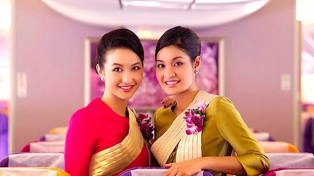 12 Pramugari Terbaik dan Tercantik sedunia Thai Airways