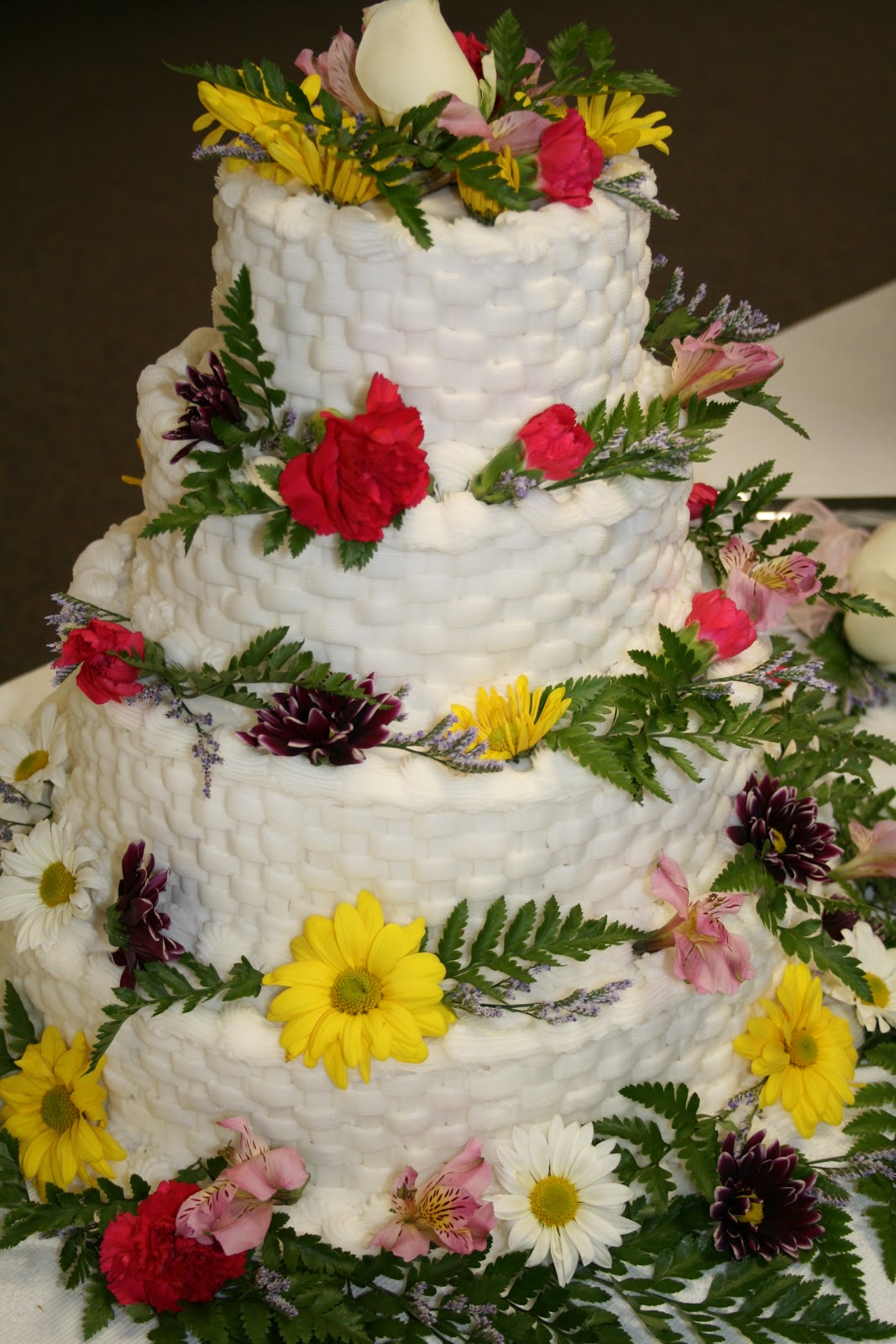 homemade wedding cake