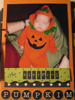 Scrapbook mini álbum Halloween