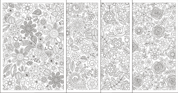flower zentangle coloring pages