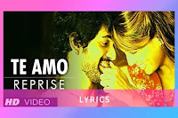 टी यामो, Te Amo Lyrics and Karaoke from the movie Dum Maaro Dum, by Ash King, Sunidhi Chauhan