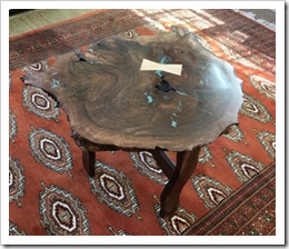 Walnut mini coffee table