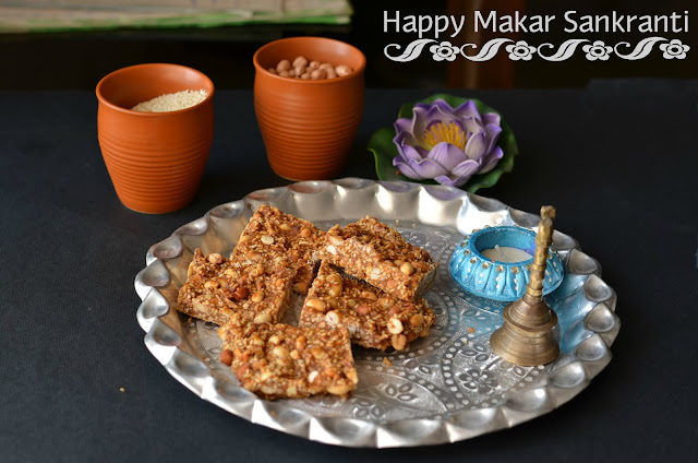 how to prepare til peanut and jaggery chikki recipe