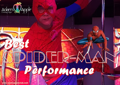 Best SUPER-MAN Performance Adams Apple Club Chiang Mai Gay Host Bar Thailand