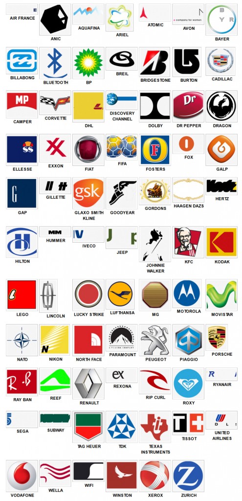 well known logos quiz answers