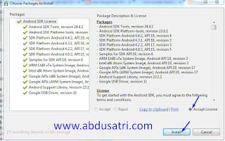 cara menggunakan SDK Manager eclipse