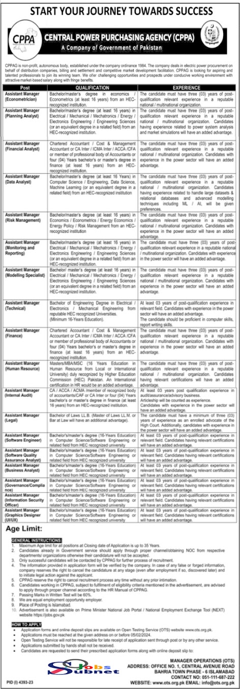 CPPA Islamabad Management Jobs 2024 Apply Online