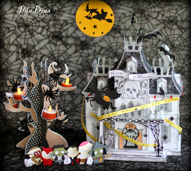 House of Haunts | Facebook House of Haunts Halloween Decor | Facebook Challenge Entry | SVGCuts FilesChallenge Entry | SVGCuts Files