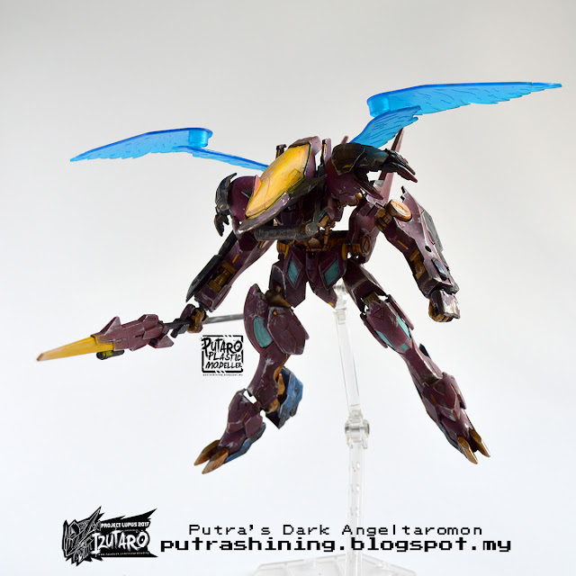 Izutaro Project Lupus 2017: Dark Angeltaromon - HGIBO 1/144 Gundam Barbatos Lupus Rex Custom Paint by Putra Shining