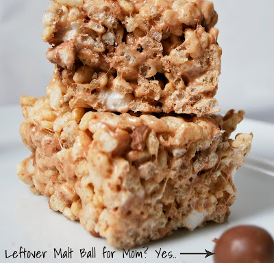 Malted Rice Krispy Treats