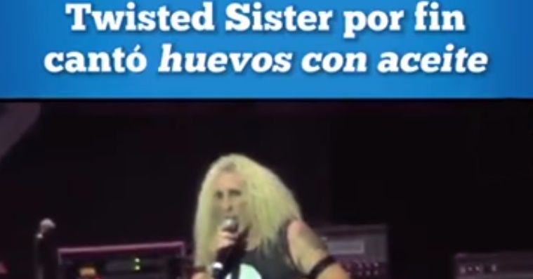 Quando O Twisted Sister Tocou Huevos Con Aceite No Chile Igor
