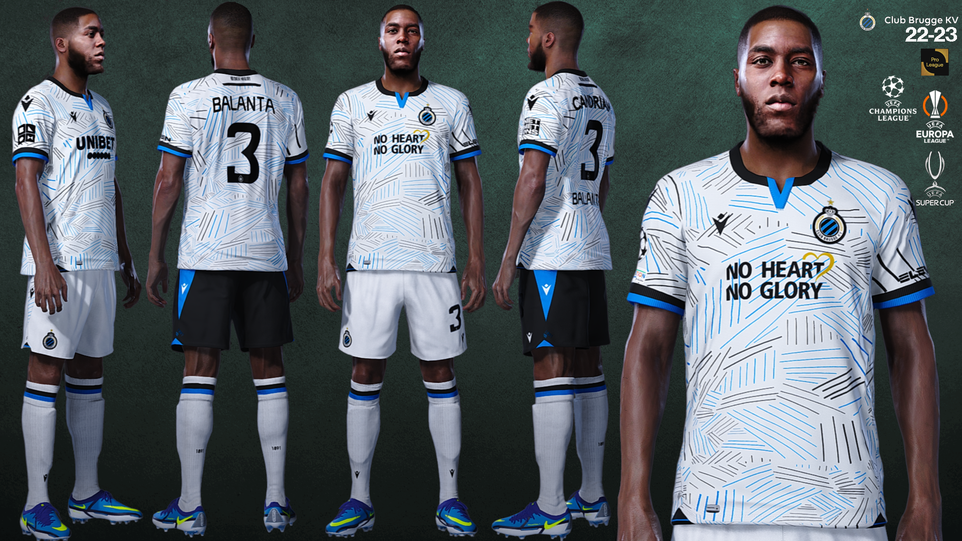 PES 2021 Club Brugge KV 2022/23 Kit Pack