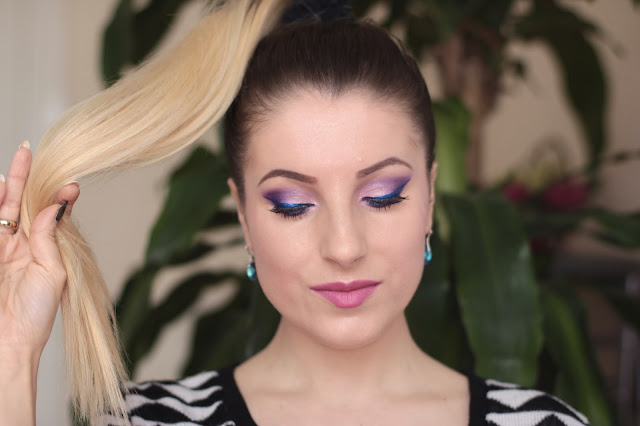 Beauty Makeup - Niebieski Metalic z Fioletem