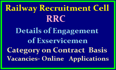 Southern Railway Recruitment Cell (RRC): Details of Engagement of Exservicemen Category on Contract Basis Vacancies- Online Applications /2019/08/southern-railway-recruitment-cell-rrc-exservicemen-category-posts-apply-online-at-www.rrcmas.in.html