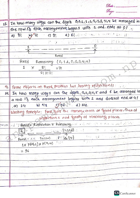 Complete Notes for Permutation and Combination | Class 12 Mathematics Permutation & Combination