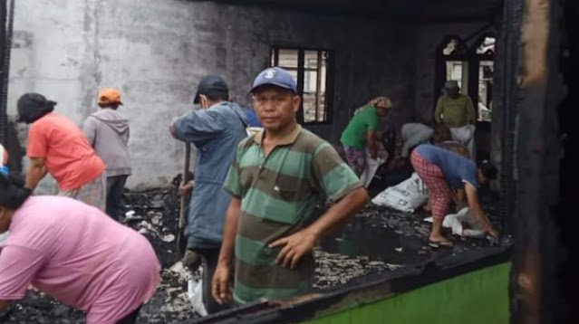 2 Rumah Terbakar di Nagori Tanjung Purba, Kerugian Ditaksir 600 Juta