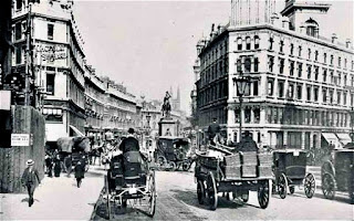 Foto del centro de Londres, a finales del siglo XIX