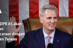 Ketua DPR AS Kevin McCarthy Lakukan Pembicaran dengan Tsai Ing-wan 