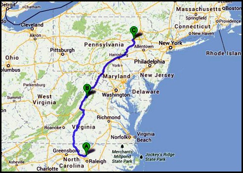 0 - Travel to Moyers Grove CG, Wapwallopen, PA  250 miles