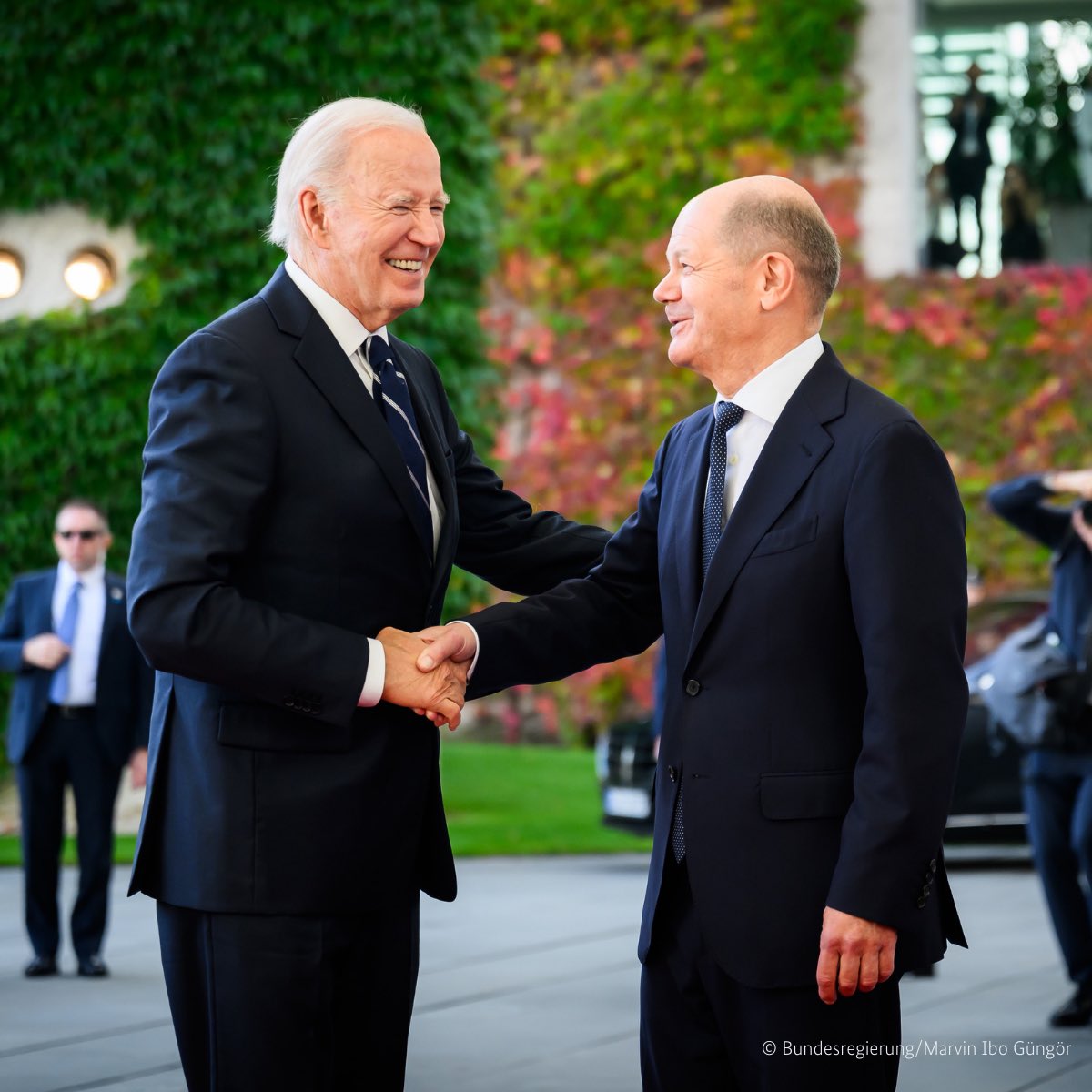 President of the United States (US), Joe Biden and German Chancellor, Bundeskanzler Olaf Scholz in Germany