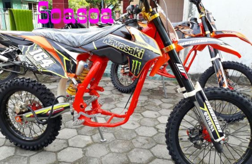 Foto Gambar Modifikasi Rangka Motor Trail Bebek Keren 