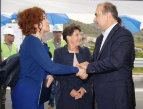 Haxhinasto- Vlahutin inaugurate the new bypass in Rrogozhinë