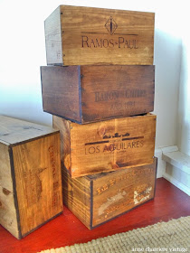 caisses en bois, déco caisses à vin,