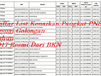 News : Resmi Dari BKN Kenaikan Pangkat PNS Sesuai Golongan Untuk Tahun 2017