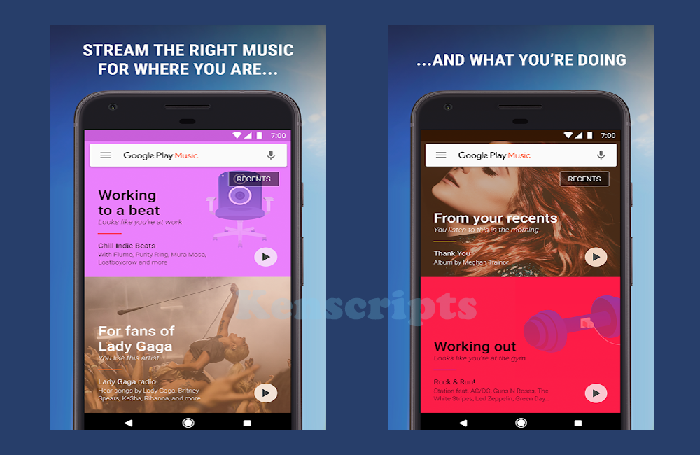 Pemutar Musik ringan Google Play Music