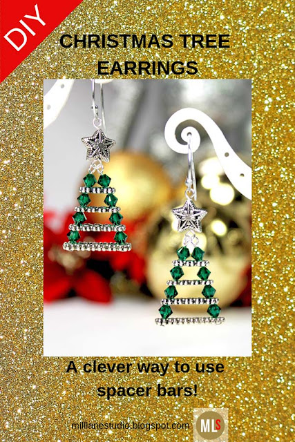 DIY Inspiration Sheet for Evergreen Christmas Tree Earrings Tutorial