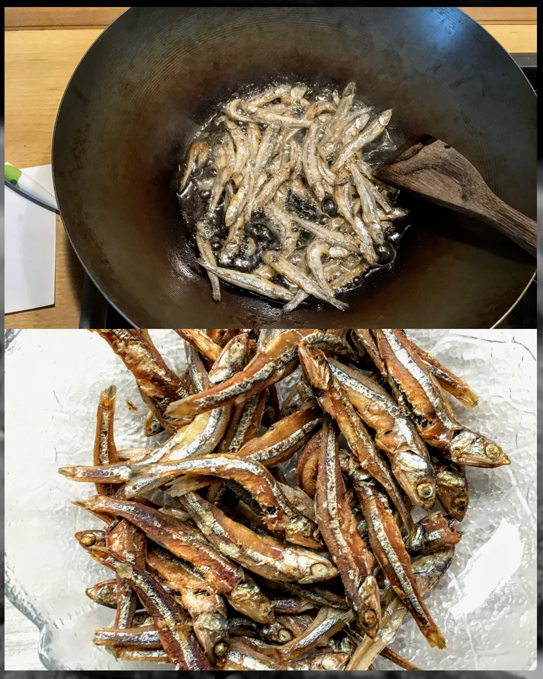 Anchovis gebraten