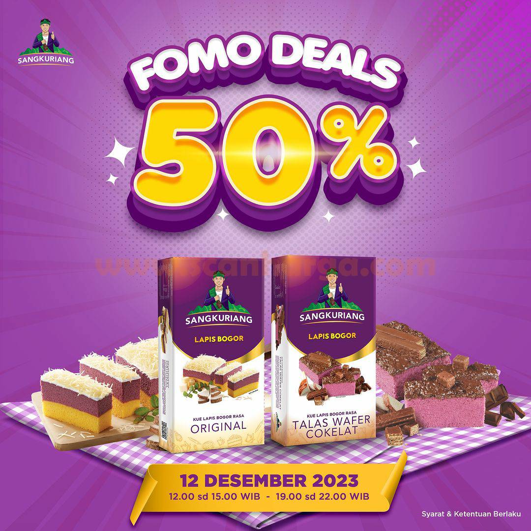 Promo LAPIS BOGOR FOMO DEALS 12.12 DISKON 50%