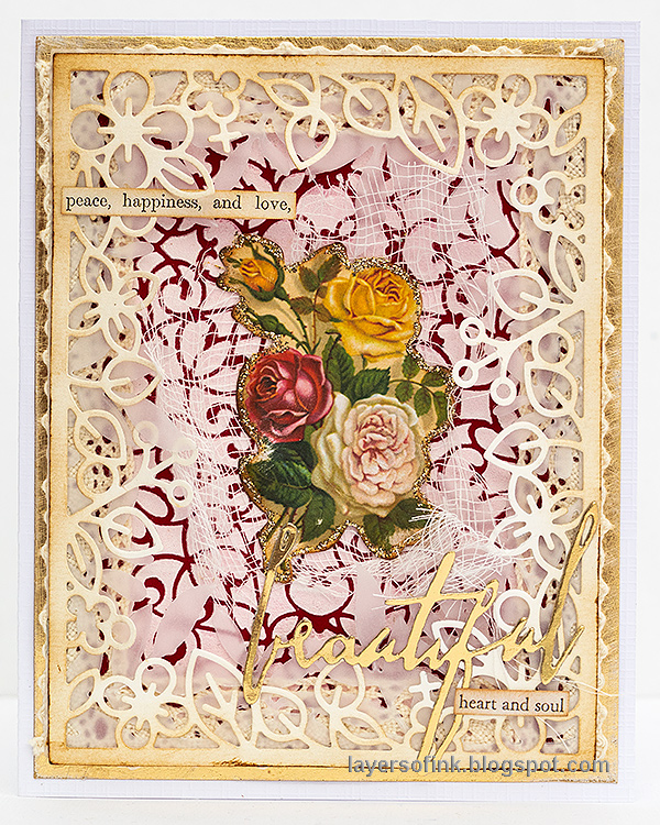 Layers of ink - Vintage Valentine's Card Tutorial by Anna-Karin Evaldsson.