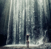 waterfall in hidden canyon