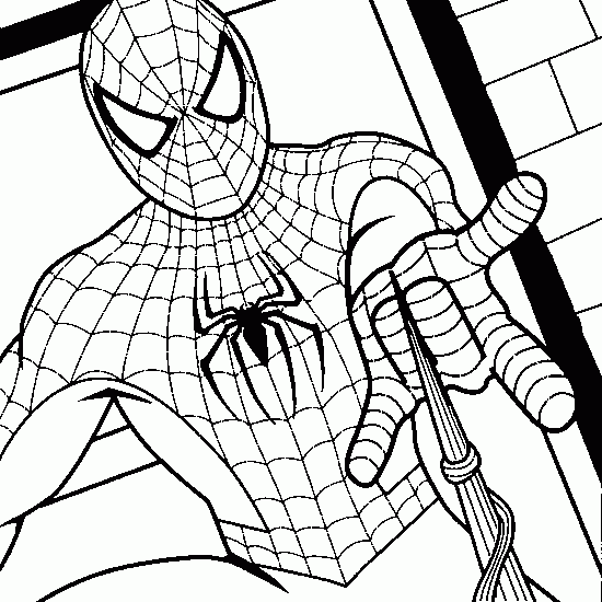 Spider Man coloring with Photoshop 