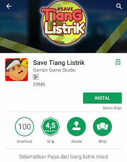 Download Game Tiang Listrik Yang Viral di Google Play Store