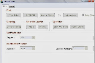 Canon Service Tool V3400 for resetting waste ink tank counter