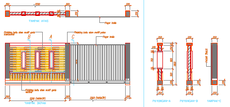 45 Inspirasi Baru Gambar Pagar Minimalis Autocad