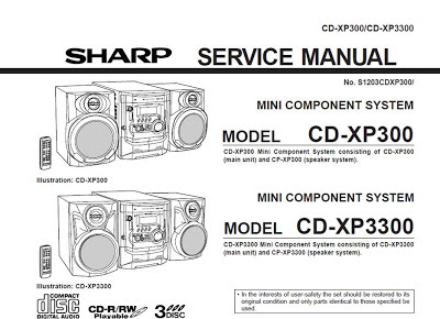 CDXP300 3300 DIAGRAMA SHARP  Reparacin Tcnica