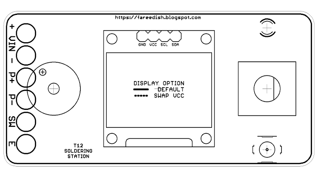 Layout Atmega Soldering Station T12 Front V1