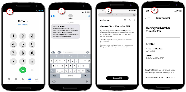 verizon transfer number to new account