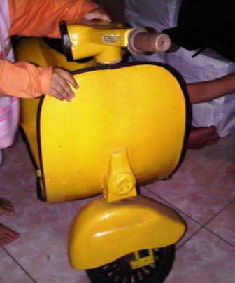 zone bike sepeda anak  model  VESPA 