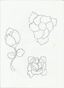 Desenho de flores, desenho de rosas para pintar (desenho de flores para pintar)