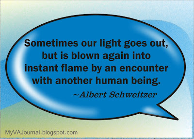 sometimes our light goes out, Albert Schweitzer