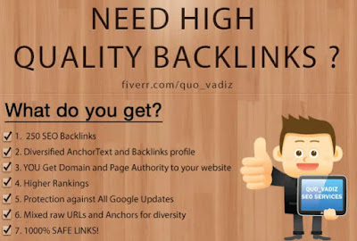 I will 250 high quality backlinks improves SEO in 2021