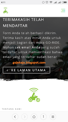 persyaratan daftar gojek 