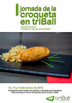 I Jornada Gastronómica de la Croqueta, del 12 al 14 de marzo 2015